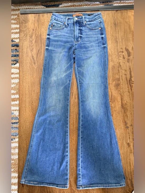 Judy Blue Denim - Judy Blue Medium Blue Flare Jeans - High Rise Wide Leg